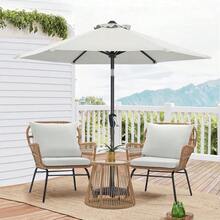 Patio Umbrella For Outdoor Market Table (7.5ft,Light Beige),7.5FT,Lightbeige - LightBeige - View 3