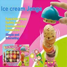 3+ Years Old Kids Ice Cream Stacking Toy, Indoor Parent-Child Interactive Realistic Simulation Dessert Ice Cream Tower Pretend Play Game, Fun Kitchen Roleplay Toy, Birthday Gift For Boys And Girls - Multicolor - View 3