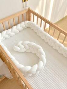 1 pièce Protège-berceau tressé multicolore, protecteur de barrière de lit pour berceau de bébé, couffin, table à langer, poussette, lit bébé convertible