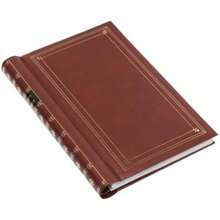 Pioneer Photo Bi-Directional 300 4"x6" Pocket Metal Coil Bound Album with Gold Accented Leatherette Cover(Burgundy) - Multicolor - Ver 3
