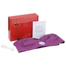 Hailicare 加热式乳房按摩器，变速振动，自动定时智能频率，USB充电，温暖呵护乳房 - 紫色 - 查看 10