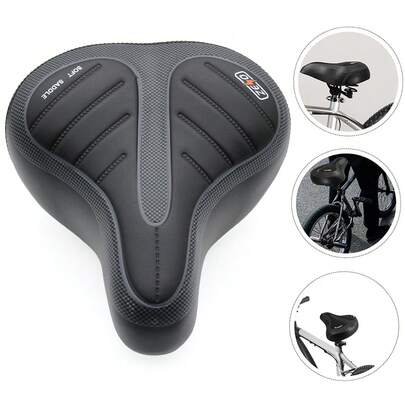 Shockproof Bike Saddle Comfortable Cushion Thicken Pad Wide Rear Seat Cover For Road Mountain Racing Cycling Outdoor