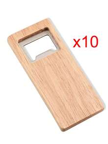 Customized Text/Logo Laser Engraved Wooden Bottle Opener, Personalized Bottle Opener, Birthday Gift, Father's Day Gift, Gift For Boyfriend, Wedding Souvenir, Groomsman Gift - Apricot - View 16