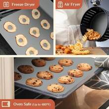 Tapete de silicona para hornear, 12 x 6 pies, bandeja de silicona de corte última intervensión, antiadherente reutilizable para masa y pastelería, rollo de silicona antideslizante para freidora de(Gris 182.9L x 50.8A cm) - Multicolor - Ver 4