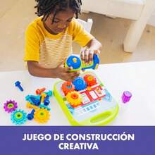 Educational Insights Design Drill Gears Workshop 55 Piezas con Taladro Electrico Juguete Preescolar Stem Nios y Nias Mayores de 3 aosConveniente y duradero, para niños - Multicolor - Ver 3