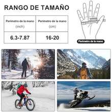 DQST Guantes para Frío Hombre y Mujer, Guantes Termicos, Guantes Impermeables para Nieve, Función de Pantalla Táctil, Antideslizante, Adecuado para Esquiar, Escalar Montañas, Cámping, Motocicletas. - M-Rosa - Ver 6