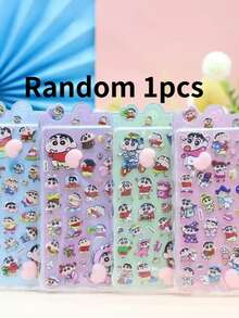 Embossed Cartoon Soft Cute Squishy Stickers - Stress-Relief Bubble Stickers For Phone Case Decoration