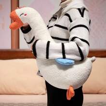 1 st söt glad kyckling anka gås tyg plysch kudde, vardagsrumssoffa liten djurkudde, sovrum sängkudde för flickor och pojkar - Multifärgad - Visa 7
