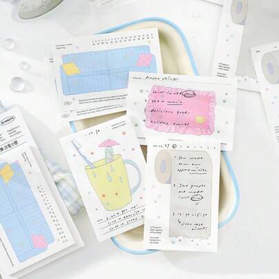 PaperMore 付箋 - 今日の5つの楽しいメモシール、プランナー、壁、リマインダーに装飾的