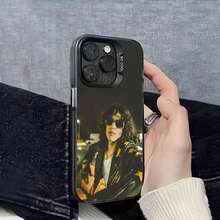 Funda de teléfono C-Conan Grey Wishbone para 17,16,15,14,13,12,11,Pro,Max,Plus,E, cubierta negra IMD - Z5 - Ver 6