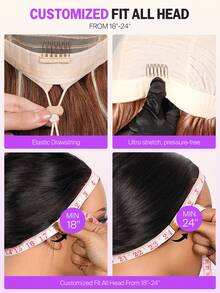 MEGALOOK Peluca sin pegamento 13x6 Max con encaje precortado, degradado rubio & marrón, actualización de cabello 100% humano con gorro con cordón, peluca frontal de encaje transparente, peluca con ondas corporales 18-26 pulgadas, densidad 180%, pelucas de color rubio - Multicolor - Ver 10