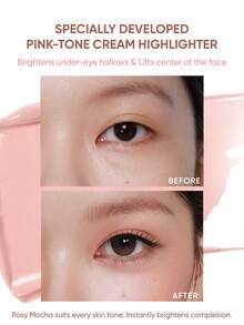 JUDYDOLL 2-In-1 Blush & Highlight Palette, 9g, Coral Flower Blush & Highlighter Duo Compact - #07 Cà phê sữa hồng - Xem 7