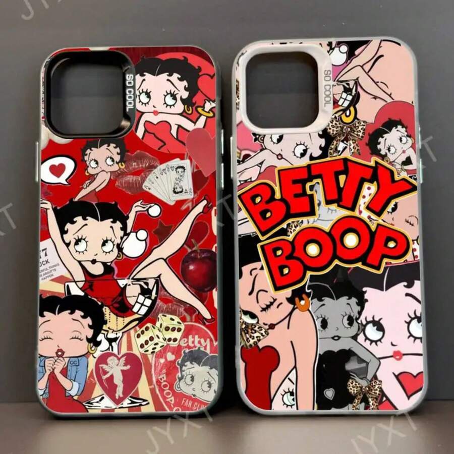 Cartoon-Betty HOT-Boop Phone Case For Apple 11 12 13 14 15 16Pro Max Plus Protect Plating Phone Case. Christmas Accessories. Minimalist New Style Holiday Gift Customizable Things Waterproof Anti-Fall Scratch Resistant Add A Festive Touch Holiday Special Offer  17 Pro Case  17 Pro Max Case It Is The Best Gift Choice For Friends Or Family.  15 Case  Case Great For Holiday Parties  14 Case Phone Cases Festival Gift Exquisite  16 Promax Case Fall Stitch 1 Hot Selling Item New Year Special Offer - z4 - Xem 1