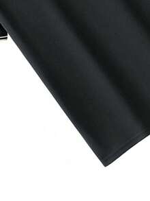 男士轻便透气 Polo 衫，时尚商务休闲短袖 Polo 领 T 恤 - 黑色 - 查看 6