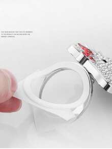 Sanrio Hello Kitty Rhinestone Car Ignition Switch Protective Cover, One-Touch Start Button Protective Cover, Specially Designed For Women, Car Interior Decoration Accessories - Multicolor - View 5