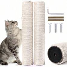 OSPNIEEK - Recambio para rascar para gatos con tornillos M8 paquete de 2 piezas de repuesto de cuerda de sisal natural de 15.7 pulgadas para rascar arboles de gatos pieza de caña de cañamo para - 4 postes (15,7"+15,7"+7,9"+7,9") - Ver 7