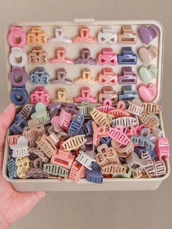 10/25 piezas Pasadores de pelo coloridos, elegantes y de moda de 2,5 cm, accesorios para niñas, decoración de cabello para fiestas