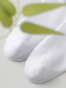 4 Pairs Women's Bamboo Fiber Mesh Breathable Short Socks, Striped Moisture-Wicking Casual Ankle Socks, Non-Slip Summer New Style - Multicolor - View 8