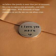 2pcs Heartfelt Pewter Pocket Tokens, Hand Stamped Personalized Pewter Pocket Token, Honest Pewter Token, Suitable For Birthday, Party, Valentine's Day, Mother's Day, Teacher's Day, Anniversary, Graduation, New Year, Wedding Gifts - Multicolor - View 6