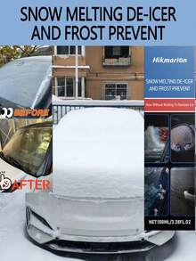 1 pieza/100ml Spray descongelante y desincrustante para automóviles, disuelve rápidamente el hielo y la escarcha en las ventanas del automóvil, mantiene la visión clara y mejora la al conducir en frío extremo, fórmula anticongelante efectiva - Multicolor - Ver 5