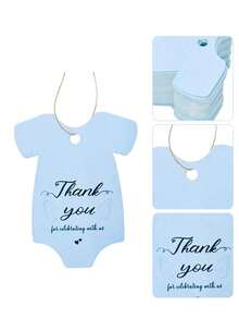 Bộ 25 thẻ quà tặng quần áo trẻ em kèm dây buộc, thích hợp cho việc tặng quà, tiệc tiết lộ giới tính, trang trí tiệc mừng em bé chào đời, đám cưới, tiệc tốt nghiệp, sinh nhật và kỷ niệm. Thẻ giấy cũng thích hợp cho Ngày Valentine, Ngày của Mẹ và trang trí lễ tốt nghiệp. - Nhiều màu - Xem 6