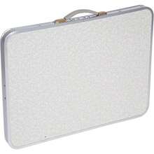 ASDTrademark Innovations - Mesa de Campamento Plegable portátil Ajustable de Aluminio con asa de Transporte - Blanco - Ver 5