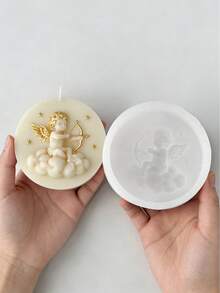 这款硅胶模具可用于制作带翅膀的仙女蜡烛，耐热且弹性极佳，用途广泛——可用于制作蜡烛、石膏/绘画、捏捏乐/解压玩具、摄影背景、节日家居装饰、手工礼品等等。一体成型，柔韧易清洗，可重复使用。 - 白色 - 查看 2