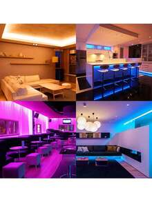 RGB Ambient LED Light Strip, 39.37-1181 Inch, USB Version, 44-Key Remote Control, Self-Adhesive Backing, Suitable For Bedrooms And Parties. - Multicolor - View 8