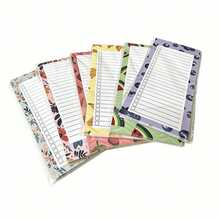 50 Sheets Magnetic Notepad, Detachable Magnetic Notebook, With Magnetic Pen Holder, Suitable For Refrigerator (Pen Not Included). Great For Back To School, Winter, Thanksgiving, Christmas, Saudi National Day, Birthday, Holiday Gifts For Friends And Adults. - Multicolor - View 8