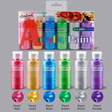 6*60ml Acrylic Paint Set. Versatile Pigments For Diverse Needs. Waterproof And UV-Resistant With Strong Coverage. Suitable For Canvas, Rock, Fabric, Ceramics, And More. The Perfect Gift For Beginners, Adults, And Professional Artists. Ideal For Back-To-School Season, Study Supplies, And Christmas. - 套裝 - 查看 7