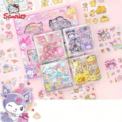 100张、、宠物贴纸套装，防水卡通动物图案贴纸，适用于剪贴簿、DIY项目、水瓶、返校用品、节日派对、生日礼物、圣诞玩具、圣诞袜填充物