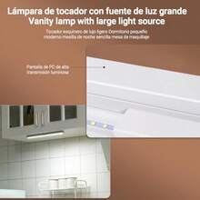 Luz Led con Sensor de Movimiento 2 Modos Ajustables 30 cm Lampara LED Recargable Luz LED de Interior con Ajuste de Brillo para Libreria Armario Dormitorio Pasillo 2pcs Luz Blanca - Blanco - Ver 7