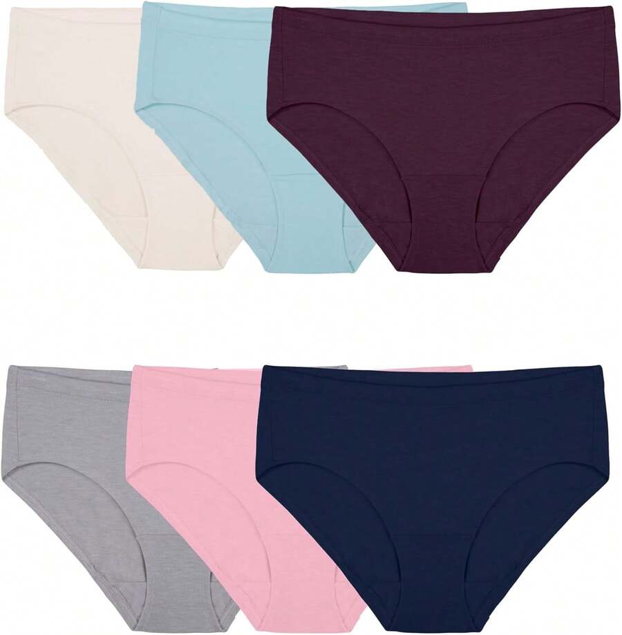 Ropa interior Beyondsoft para mujeres de Fruit of Loom (tallas regulares y grandes), hipster-modal-paquete de 6 colores surtidos, - 1 - Ver 1