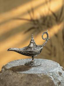 1pc Ramadan Lantern Incense Burner, Vintage Desktop Fragrance Decor, Incense Burner, Wishing Burner, Metal Incense Burner, Home Decor, Aromatherapy Tool, Incense Tower, Agarwood Container, Tea Ceremony Supplies, Gift - Multicolor - View 10