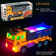 Children's Electric Engineering Vehicle Toys Children's Electric Excavator Fire Truck Outdoor Toys Children's Gifts With Colored Lighting Effect With Dynamic Sound Effect Can Be Moved In All Directions (Not Including Batteries) - Multicolor - View 14