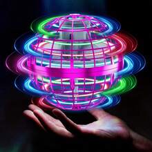 Rotating Anti-Gravity Rebound Flying Toy, USB Interface, LED Lights That Light Up When Motion Is Detected, Floating Flying Ball Toy. The Lightweight Rotating Ball Is Suitable As A Gift For Boys, Girls And Teenagers For Outdoor Activities, And It Doesn't Require Batteries. - 紅木色 - 查看 1