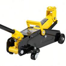 Low Profile Floor Jack, Heavy Duty Aluminum Hydraulic Racing Floor Jack, Hydraulic Car Jack, Single Dual Piston Quick Lift Pump, Height Lifting Range (Yellow) - 2 tấn (4400 lbs), Sắt, Piston đơn - Xem 8