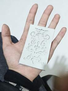 1pc Vintage Flower Design Random Silicone Mold, European Embossed Craft Silicone Mold For DIY - Multicolor - View 6