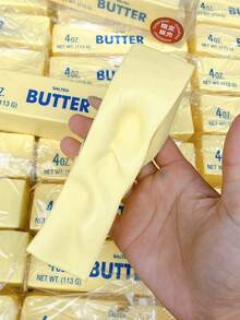 1个柔软黄油玩具，黄色奶油条形状，带有奶油香味 - 适合玩耍和缓解压力，感官玩具，礼品袋小礼物，派对小礼物，皮纳塔填充物，圣诞袜礼物，生日礼物，母亲节礼物，毕业礼物 - 彩色 - 查看 4