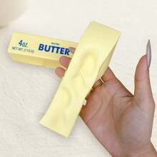 Realistic Butter Stick Squishy Toy – 4oz Gag Gift, Slow-Rising Stress Reliever For Teens & Adults, Fun Desk Decor - 1Pc - View 2