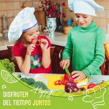 13 Piezas Montessori Herramientas de cocina para niñosCuchillos Para Niños Juego de Cocina Infantil Para Cocinar y Cortar Pasteles Frutas y Verduras Para Niñas Niños Juguetes Regalos de NavidadConveniente y duradero, para niños - Multicolor - Ver 7