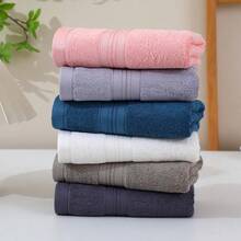 1pc Set Solid Color Towel & Bath Towel, Fresh Multi-Color Bamboo Fiber Towel 34*74cm, Soft Absorbent Luxurious Bath Towel 70*140cm, Thick No Shedding No Fading, Gift For Valentine's Day, Father's Day, Mother's Day - Pink - View 6