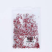SS3-SS60 Red Series Deep Red Color High-Quality Glass Flat Bottomed Diamond With 12 Equal Cut Surfaces, Suitable For DIY Jewelry, Clothing, And Other DIY Projects - Multicolor - View 56