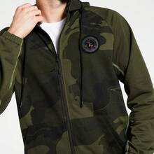 Mens 2 Piece Casual Tracksuits Camo Hoodie Jogging Sweatpants Suit, Activewear - Khaki#67 - View 9