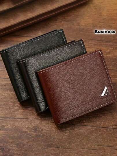 محفظة جلد PU للرجال - سعة كبيرة، فتحات متعددة للبطاقات | تناسب بطاقات الهوية والبطاقات الائتمانية والنقود - هدية مثالية لعيد الميلاد والذكرى السنوية وعيد الحب ، محفظة رجالية مطوية مع حقيبة صغيرة للعملات ضرورية للسفر والاستخدام اليومي أنيقة