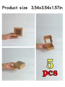 10/30个装白色小礼盒，带透明窗口，适用于珠宝、肥皂、糖果等，手工制品纸板包装，装饰性扁平散装盒，适合礼品、工艺品、赠品、婚礼派对、新娘送礼会等场合。