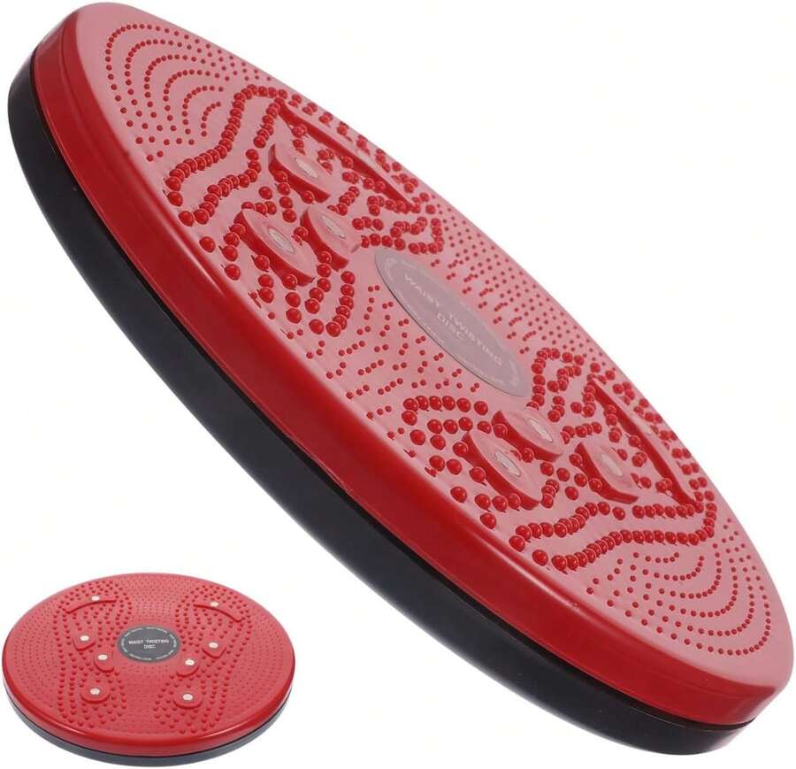 VOX Tornado de Cintura Waist Trainer máquina de Ejercicios Paso a Paso Equipo de Ejercicio máquina de Pilates desct Tabla de Simples máquina de Masaje de Cintura páginas Black - Rojo - Ver 1