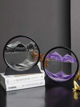 3D Sand Painting Landscape Artwork, Creative Desktop Decor For Living Room, Office, Birthday Gift