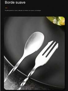 1 X Cocktail Mixing Spoon, Bar Stirrer, Long Spiral Pattern Stainless Steel Cocktail Stirrer, Perfect Bar Or Kitchen Accessory, Suitable For Using In Bars, Kitchens, Festivals And Parties - Multicolor - View 3