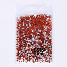 SS3-SS60 Red Series Deep Red Color High-Quality Glass Flat Bottomed Diamond With 12 Equal Cut Surfaces, Suitable For DIY Jewelry, Clothing, And Other DIY Projects - Multicolor - View 44